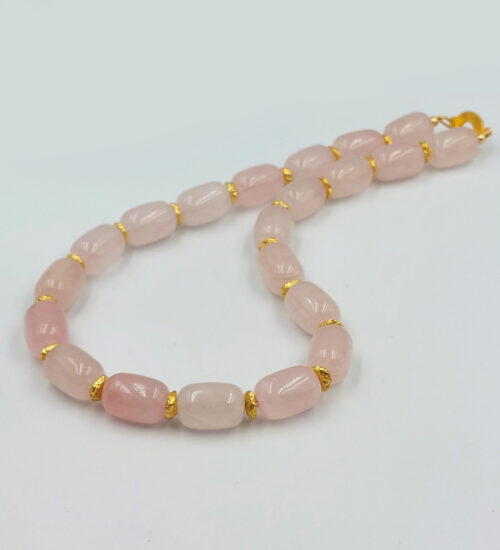 rose-quartz-gold-nugget-necklace