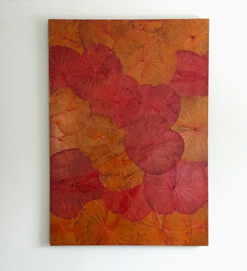lotus-leaf-natural-canvas-red