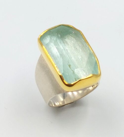 aquamarine-gold-silver-ring